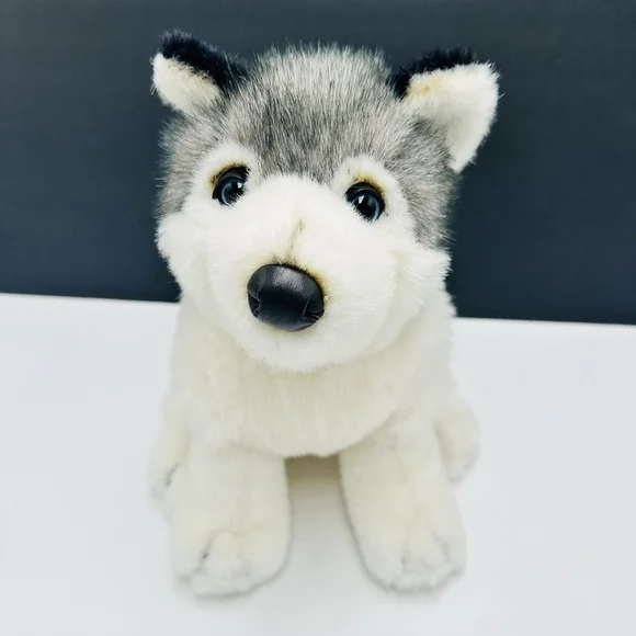 VTG Kellytoy Siberian Husky Blue Eyes Plush 10" Realistic Stuffed Puppy Dog - Picture 1 of 9